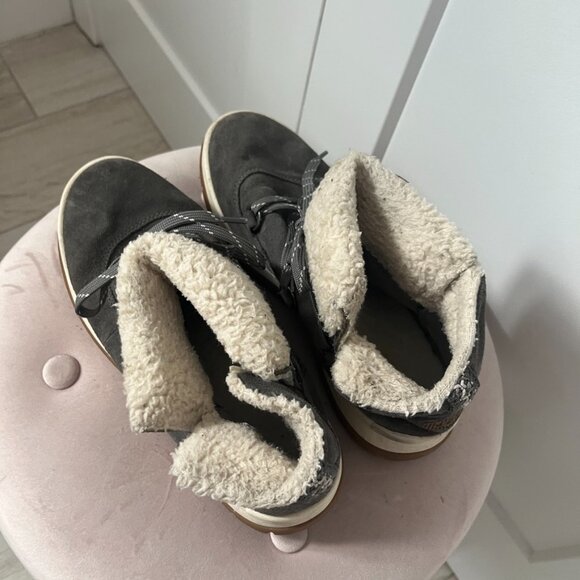 Ugg Lakesider Heritage Gray Waterproof Sneaker Booties Size 9.5 - Picture 4 of 8